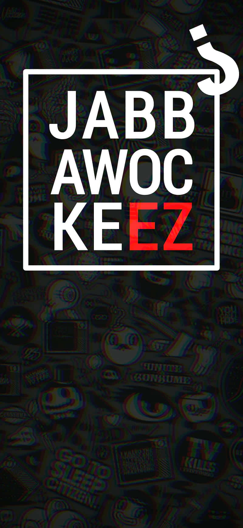 Jabbawockeez Red And White Word Logo Background