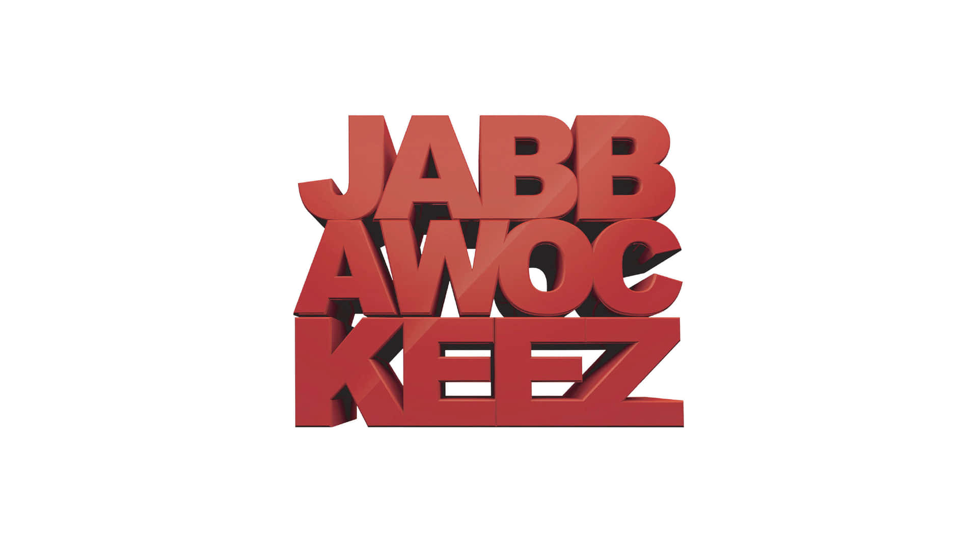 Jabbawockeez Red Logo Word Background