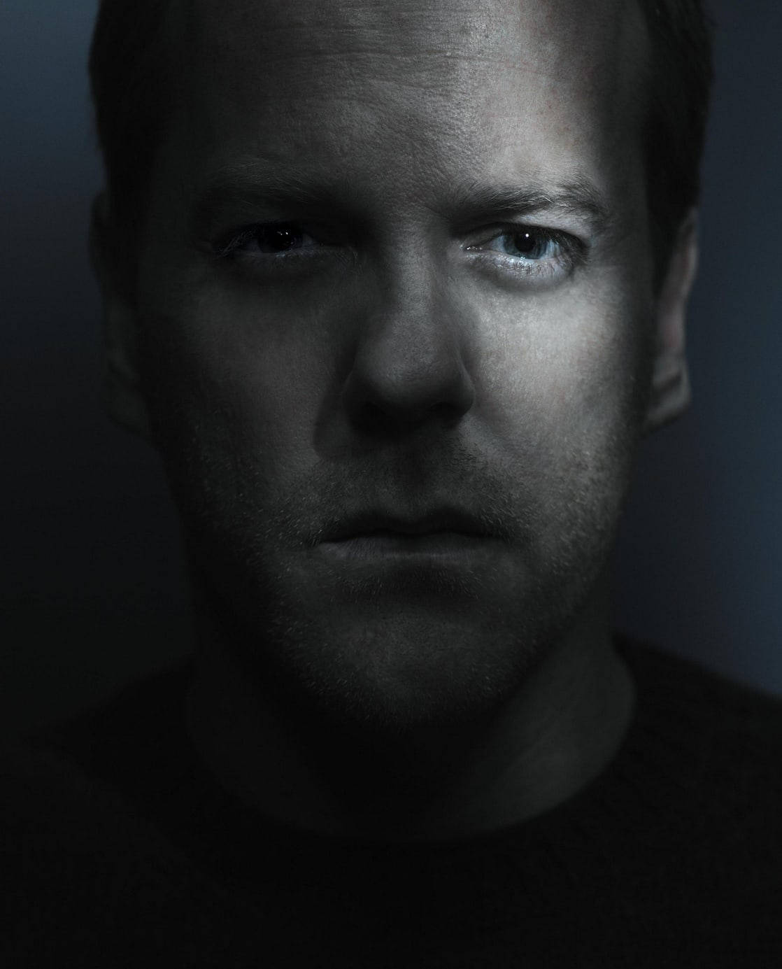 Jack Bauer Kiefer Sutherland Monochrome Portrait Background