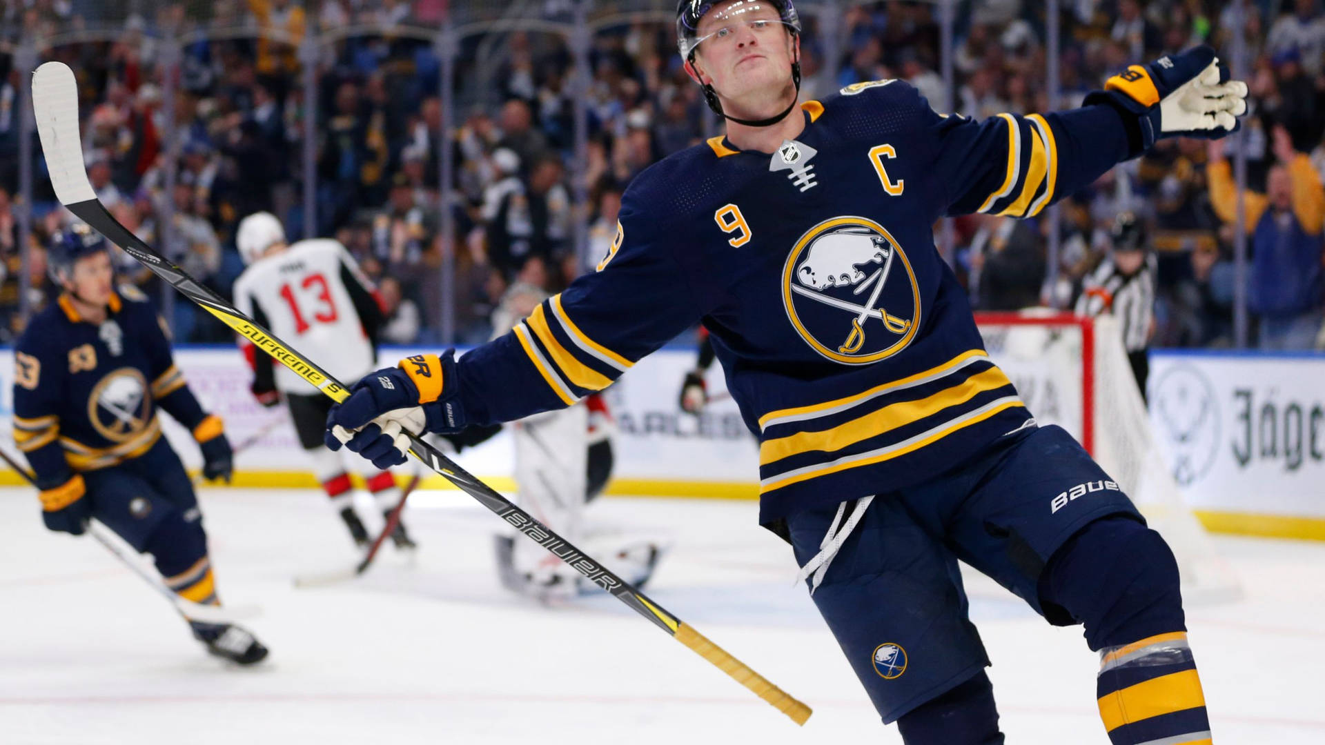 Jack Eichel Buffalo Sabres Celebration Background