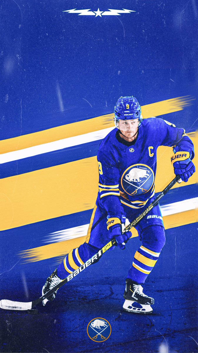 Jack Eichel Buffalo Sabres Stripes Background