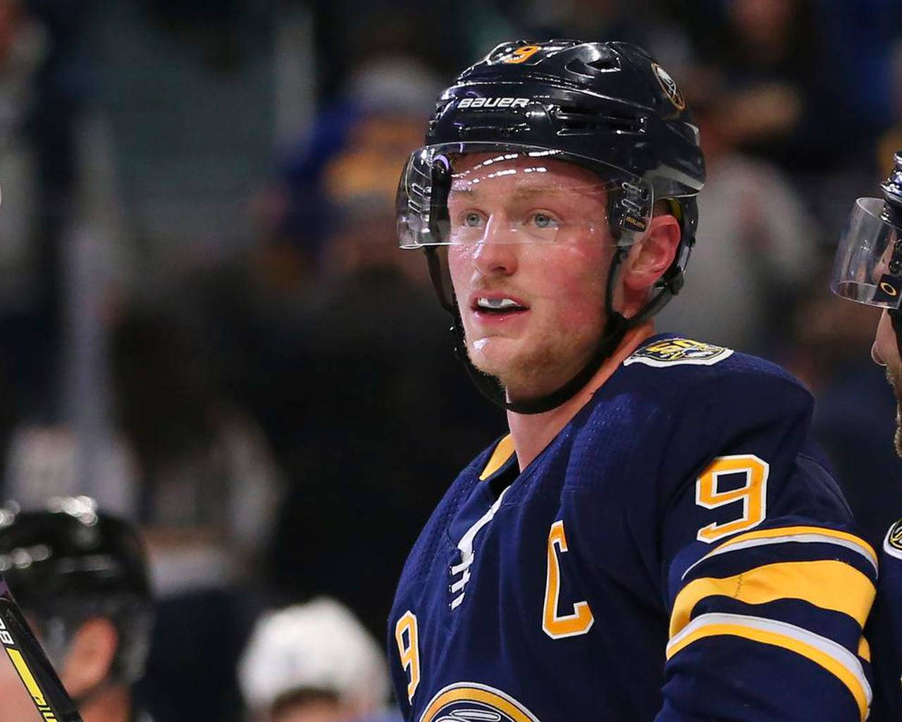 Jack Eichel Ice Hockey Buffalo Sabres Center Background