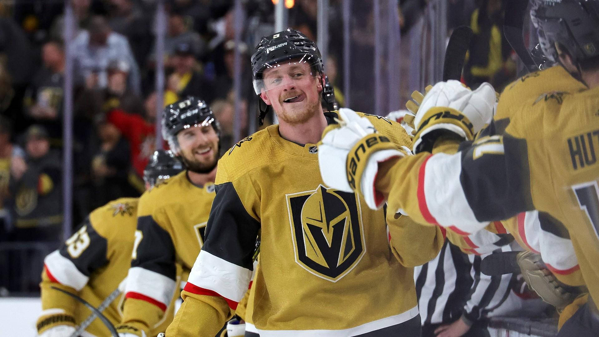 Jack Eichel In Action For The Golden Knights