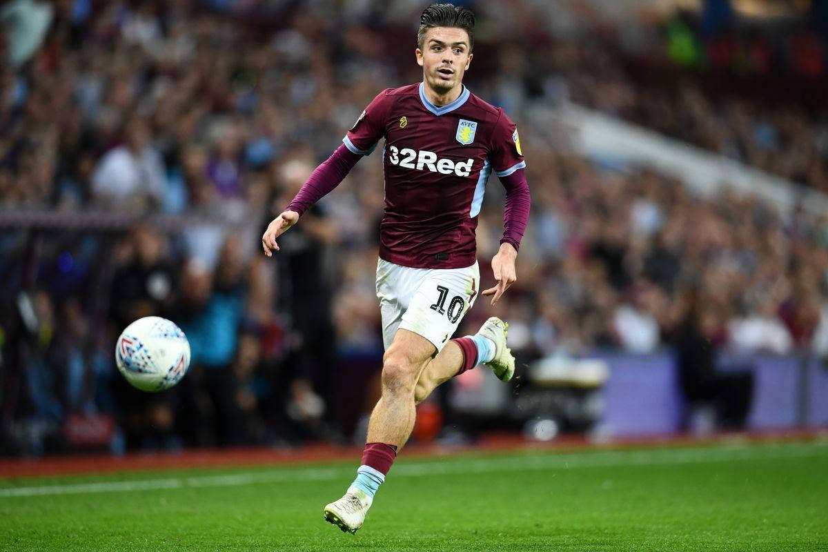 Jack Grealish With Ball Background