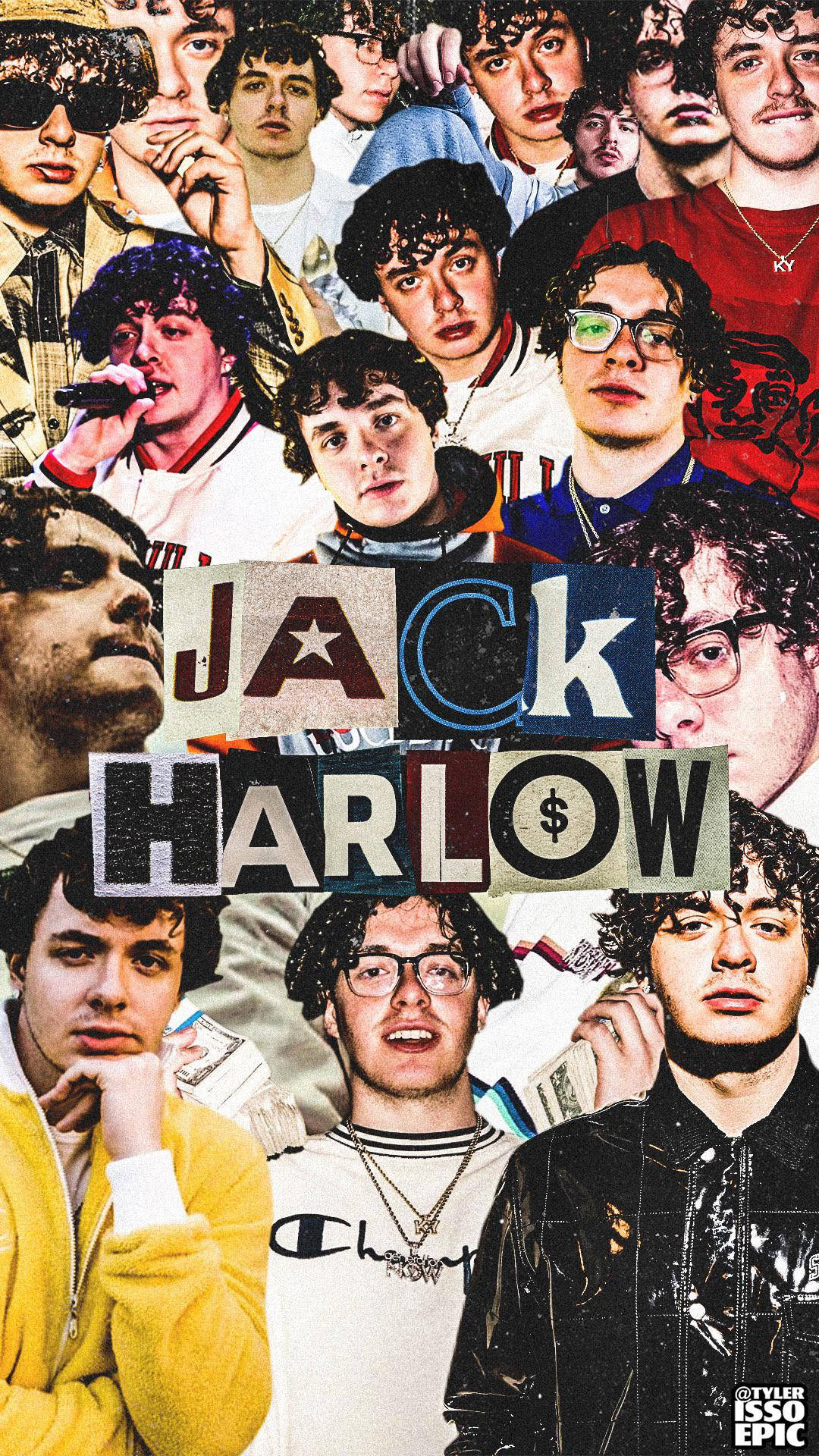 Jack Harlow Aesthetic Collage Background