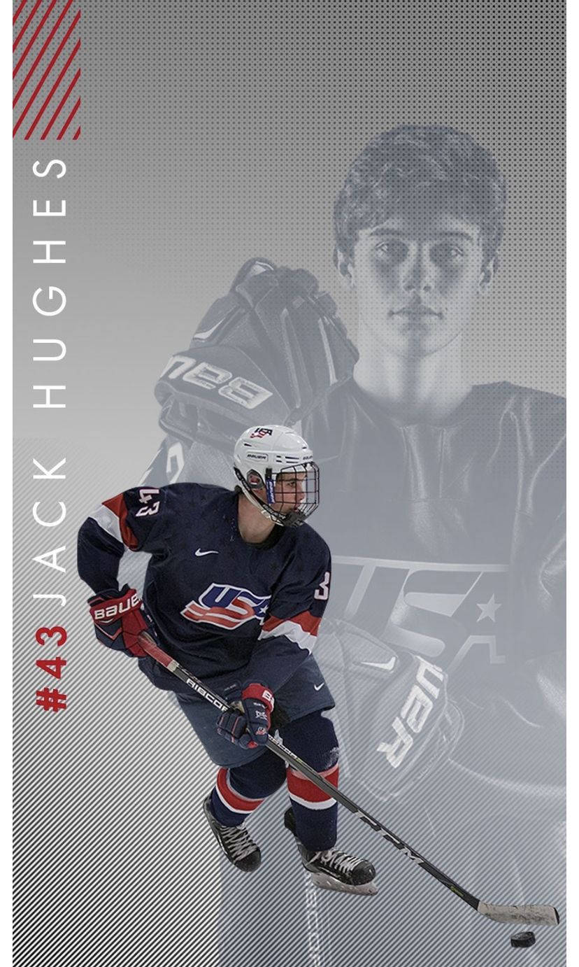 Jack Hughes Usa Hockey Background