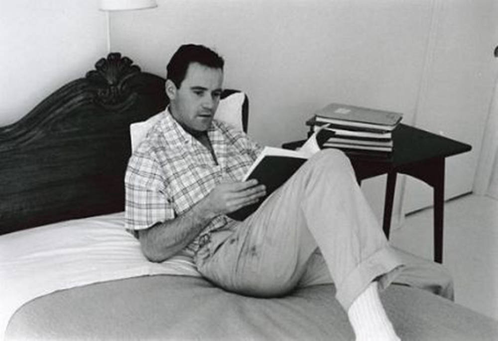 Jack Lemmon Immersed In His Favorite Book Background