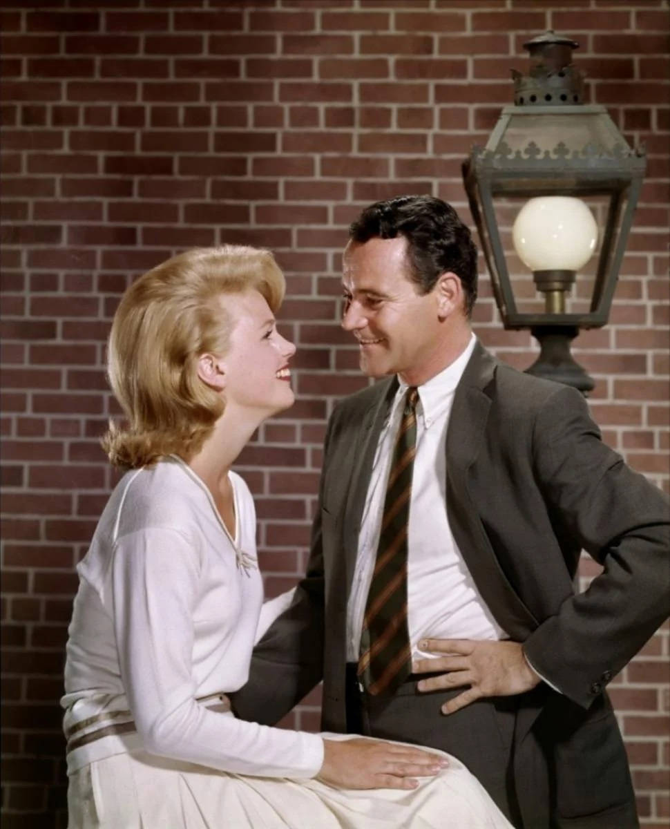 Jack Lemmon With Woman Background