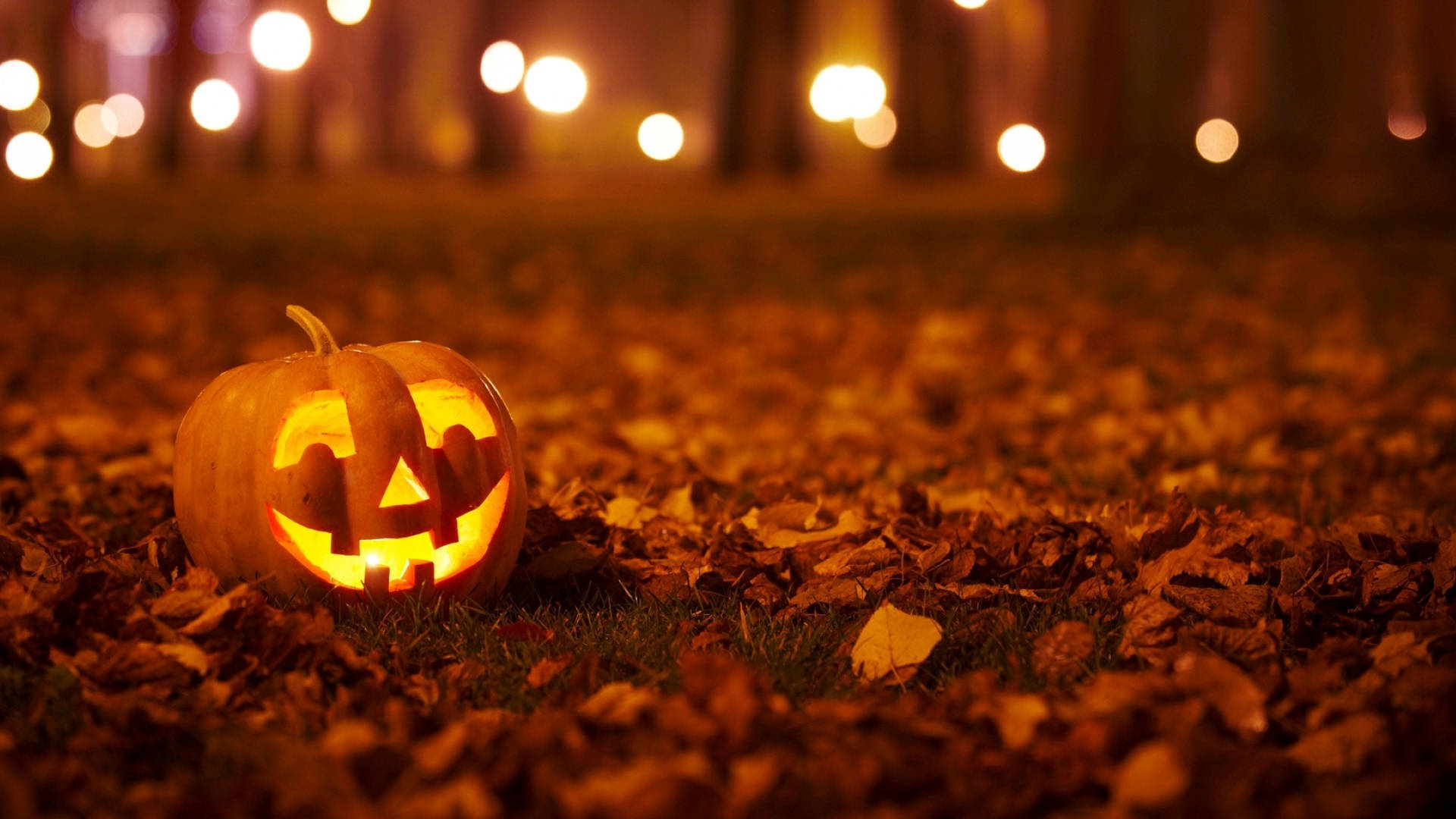 Jack O' Lantern Halloween Aesthetic Background