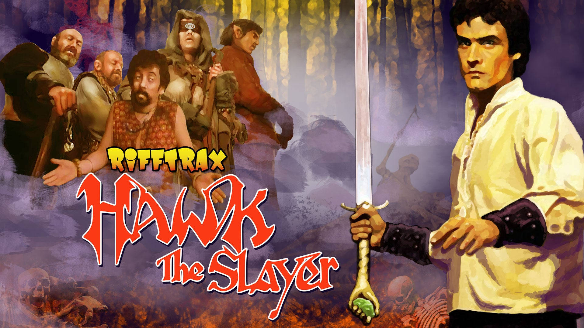 Jack Palance Rifftrax Hawk The Slayer Poster Background