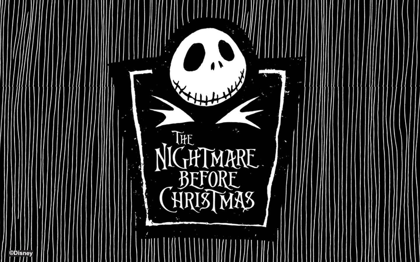 Jack Skellington Striped The Nightmare Before Christmas Background