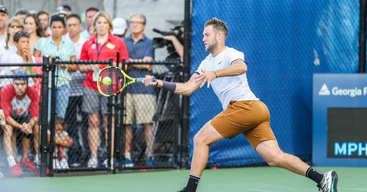 Jack Sock Lunging