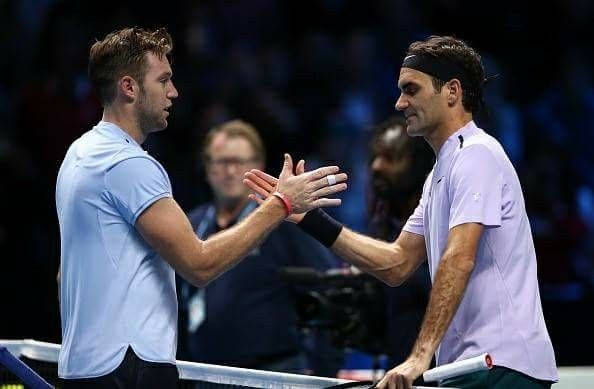 Jack Sock Shaking Opponent's Hand Background