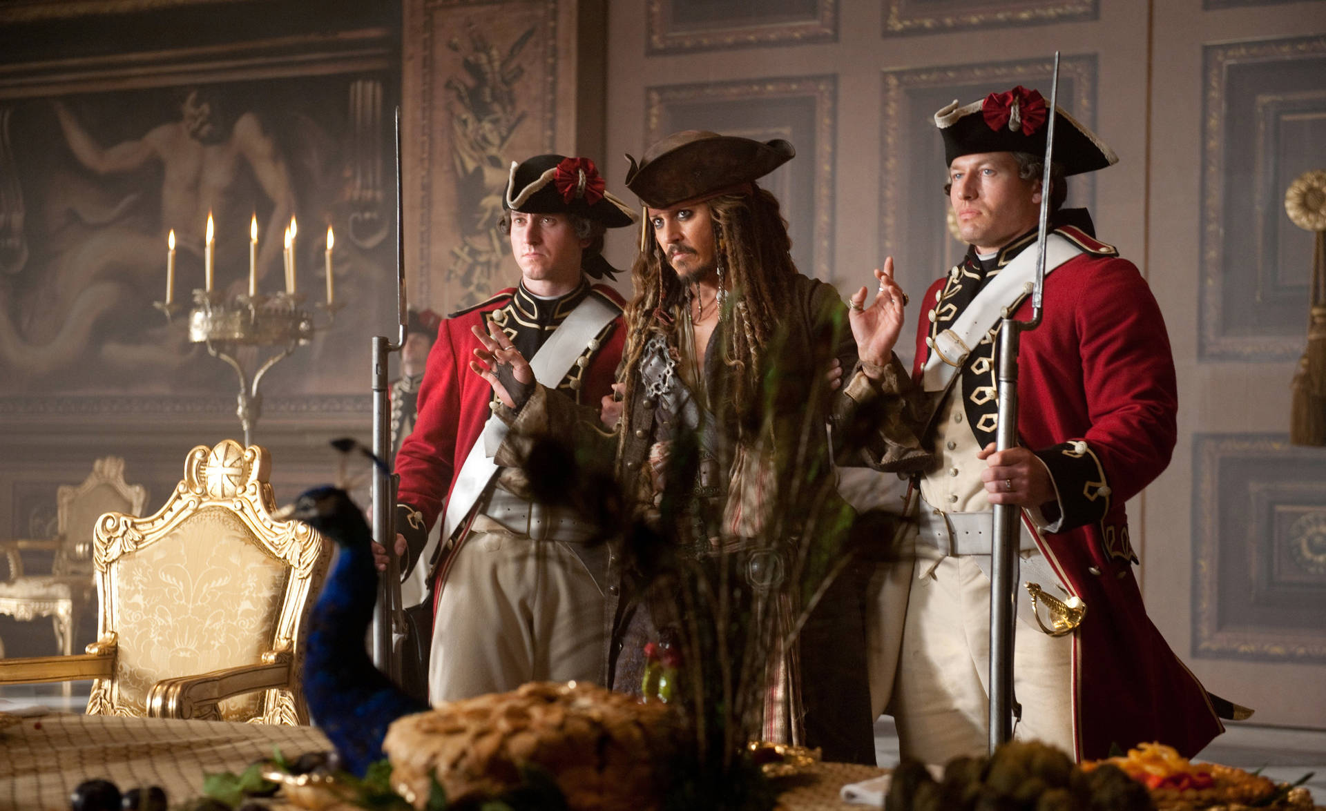 Jack Sparrow And Royal Guards