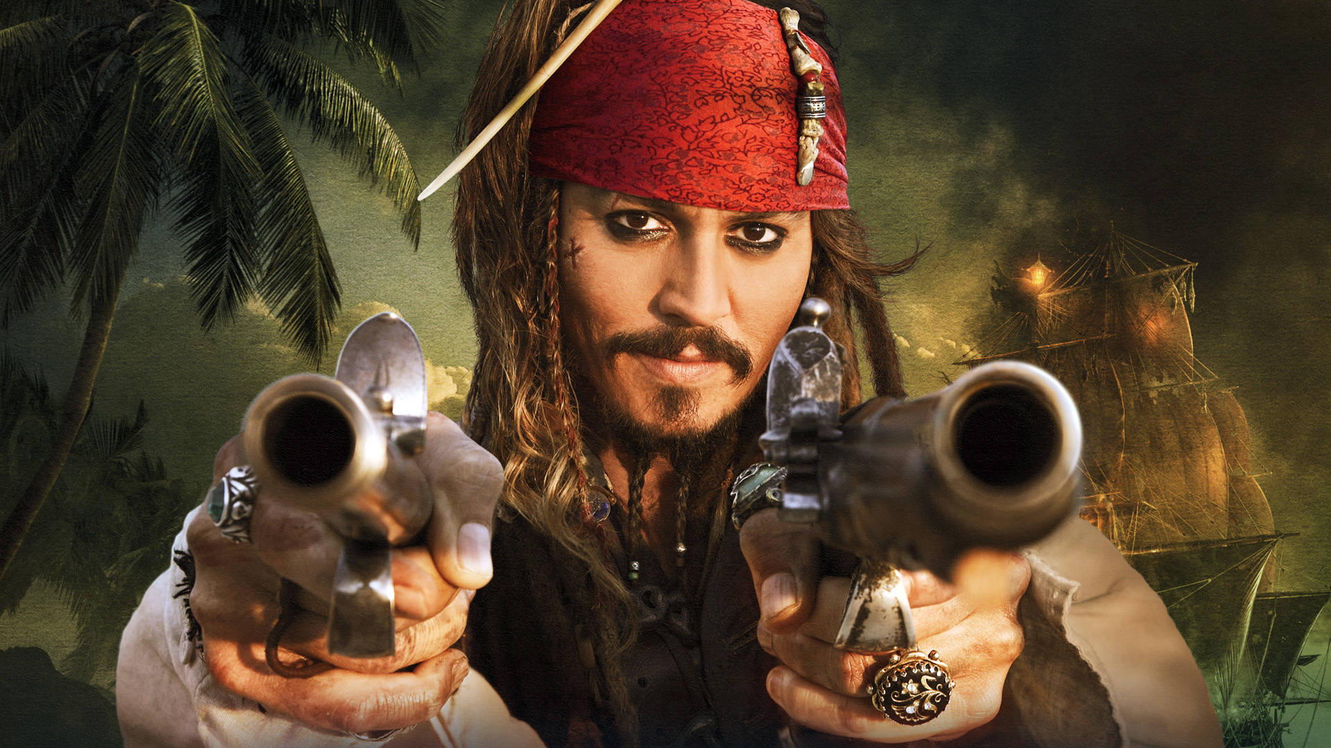 Jack Sparrow Pistols Barrels Background