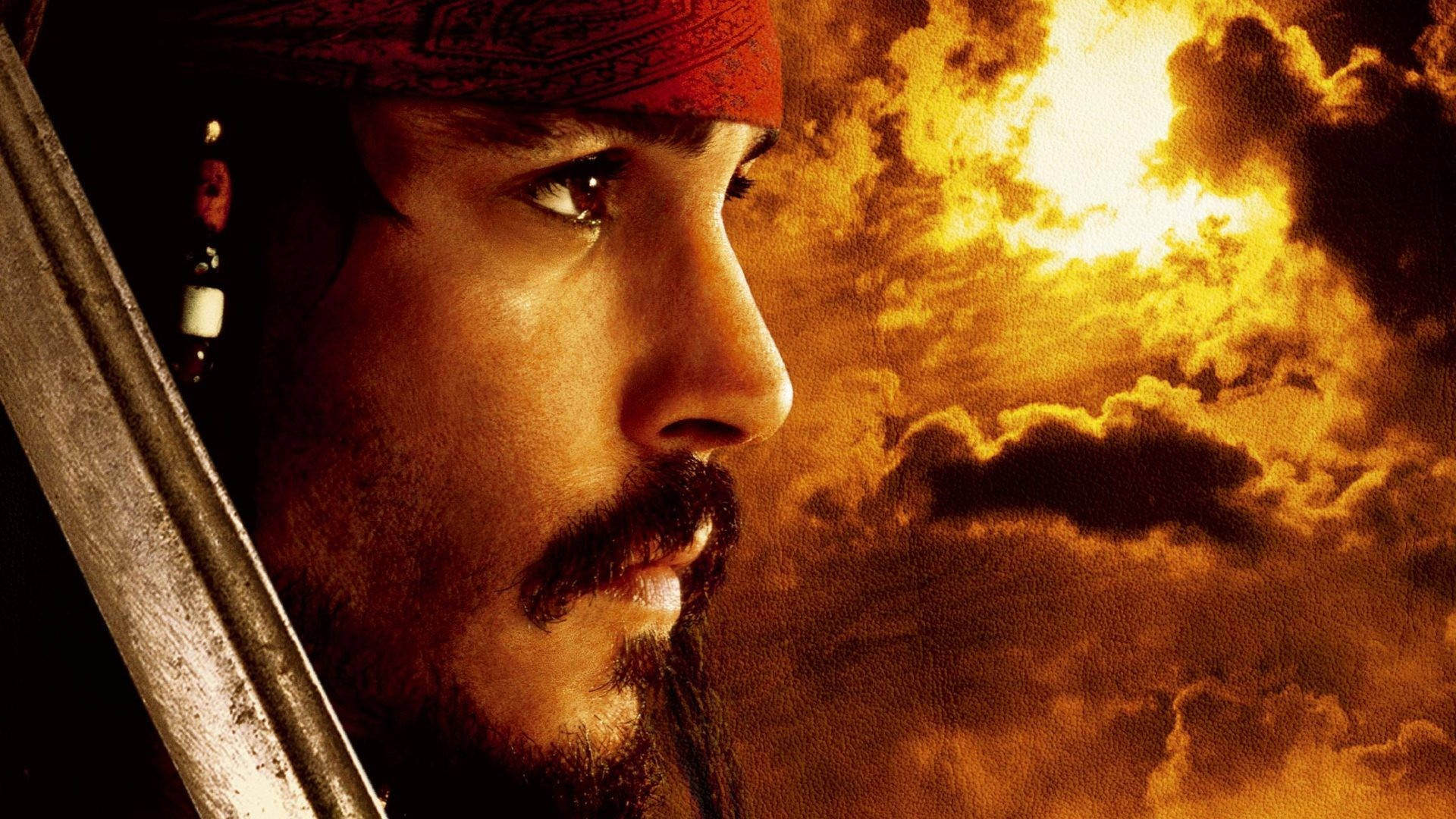 Jack Sparrow Side Profile Background
