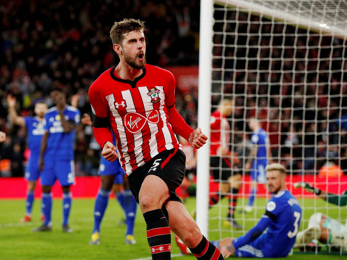 Jack Stephens Of Southampton Fc Background