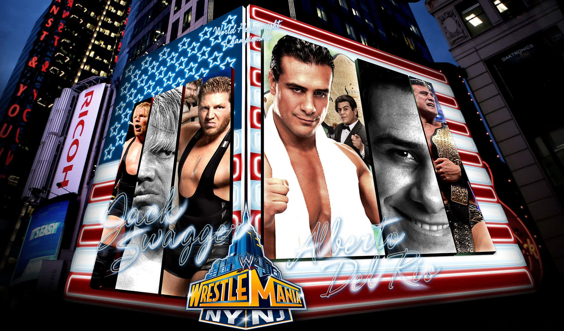 Jack Swagger And Alberto Del Rio Wrestlemania Background