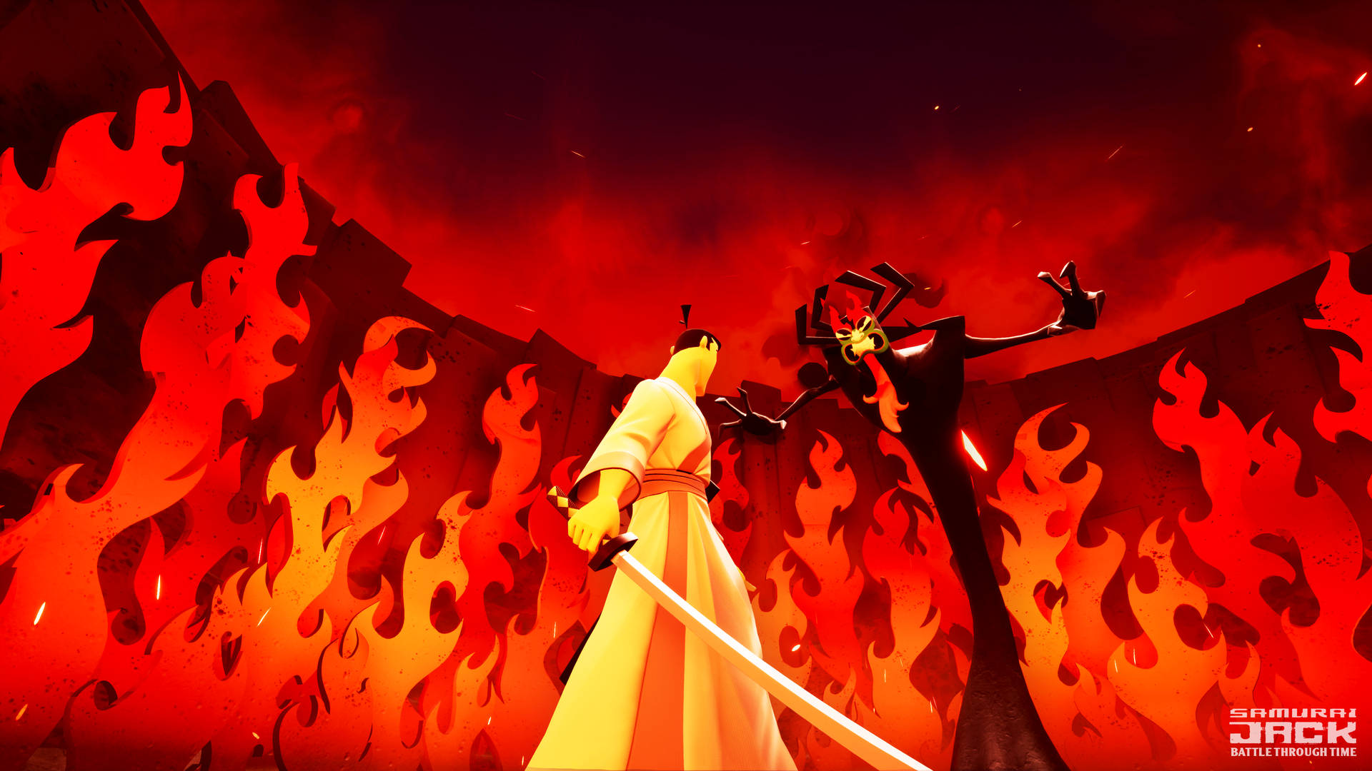 Jack Vs Aku Samurai Jack Background