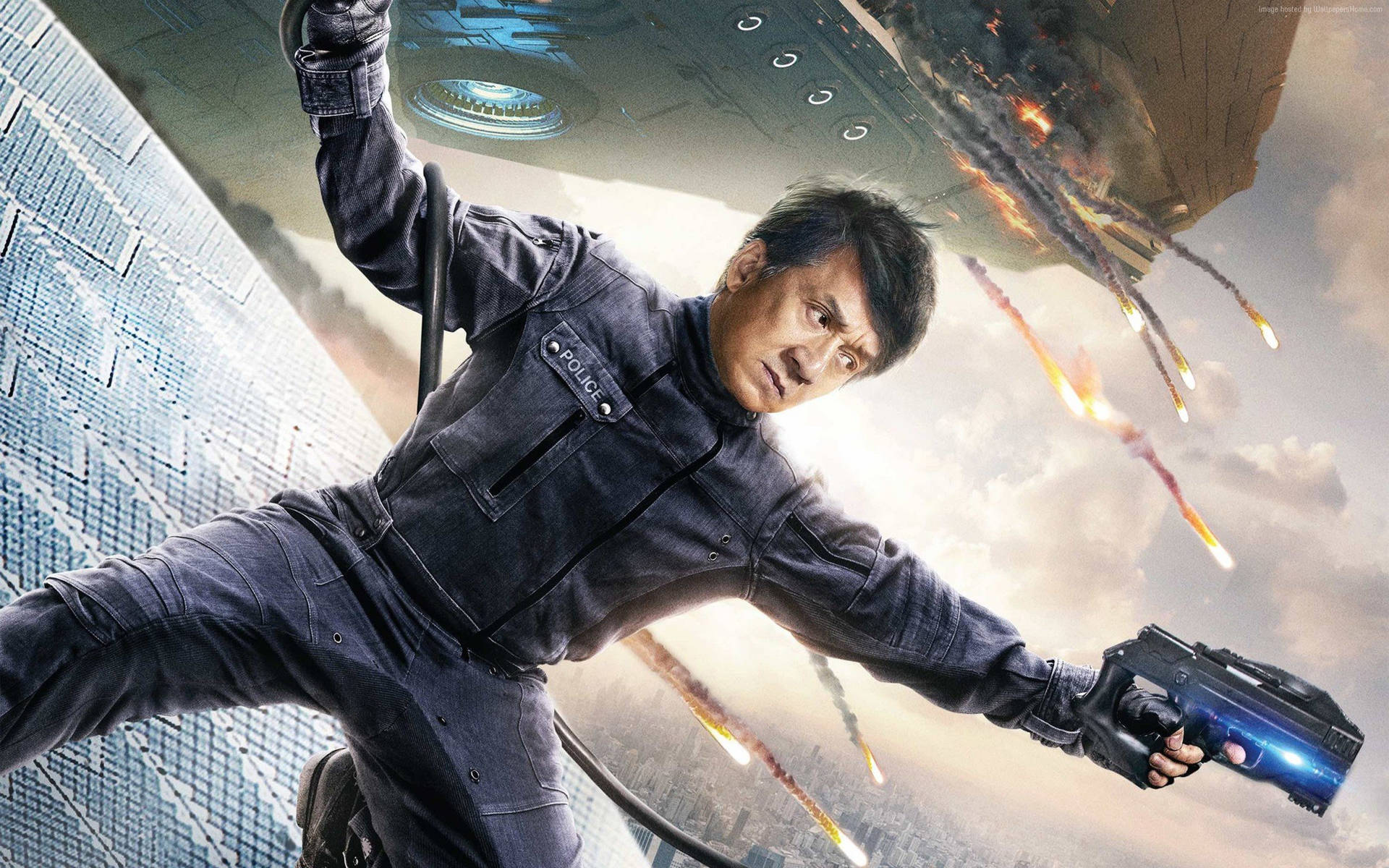 Jackie Chan In Bleeding Steel Action Stills Background