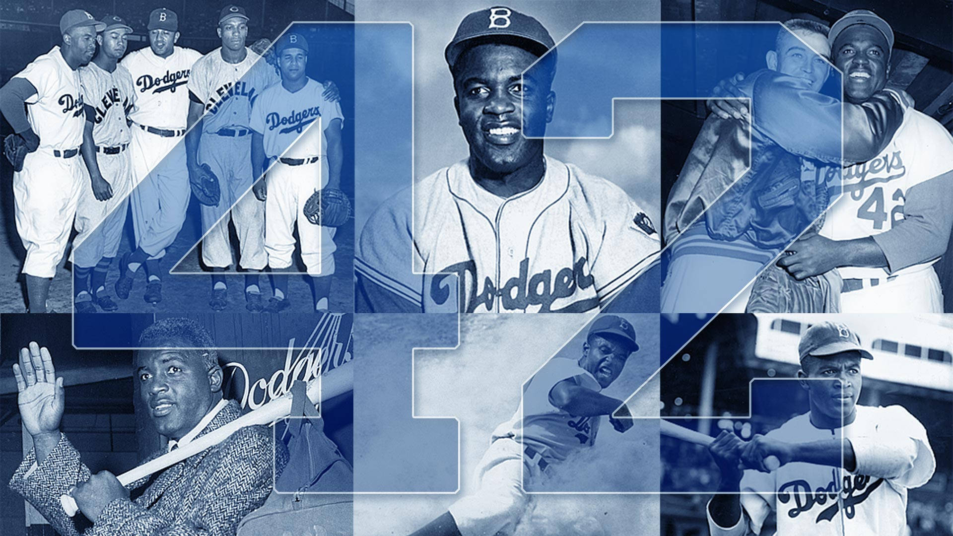 Jackie Robinson Collage Background