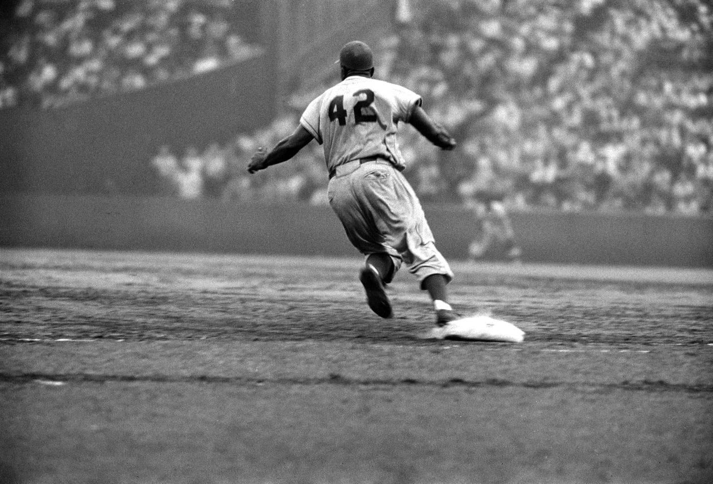 Jackie Robinson In Action Background