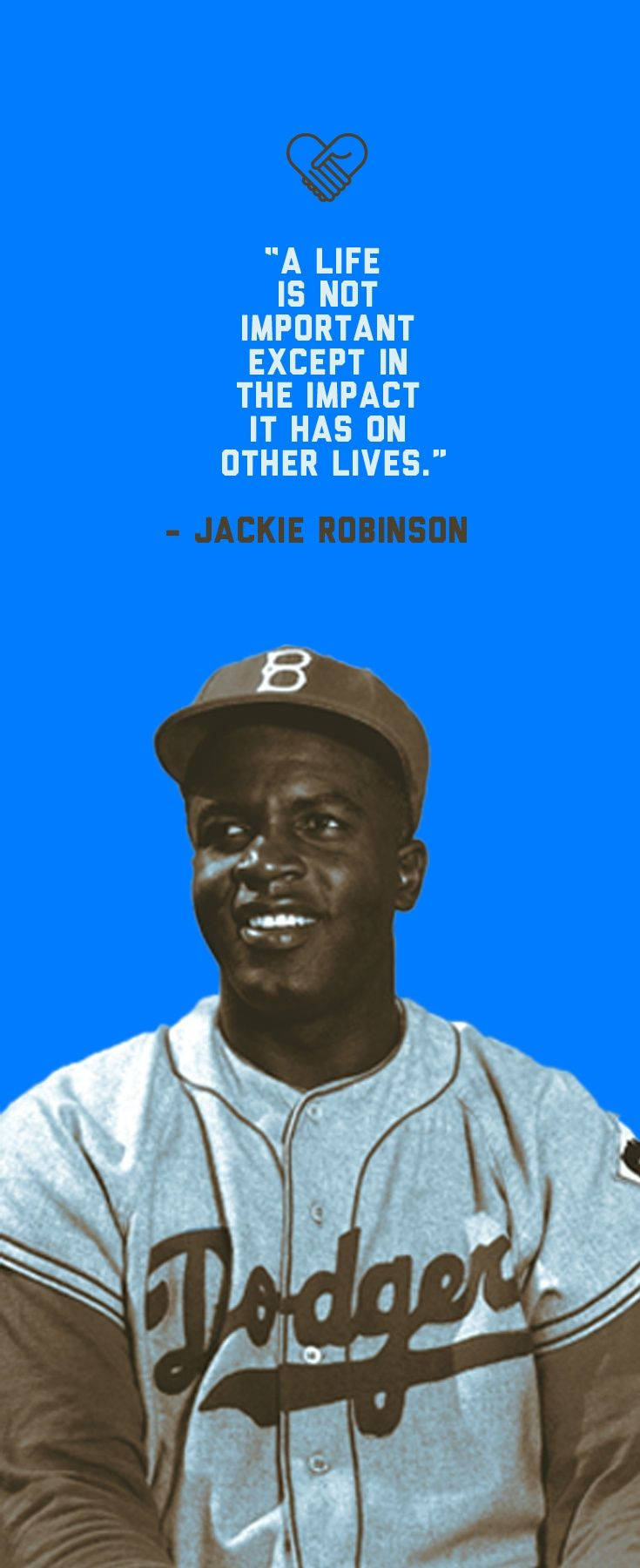 Jackie Robinson Quote About Life Background