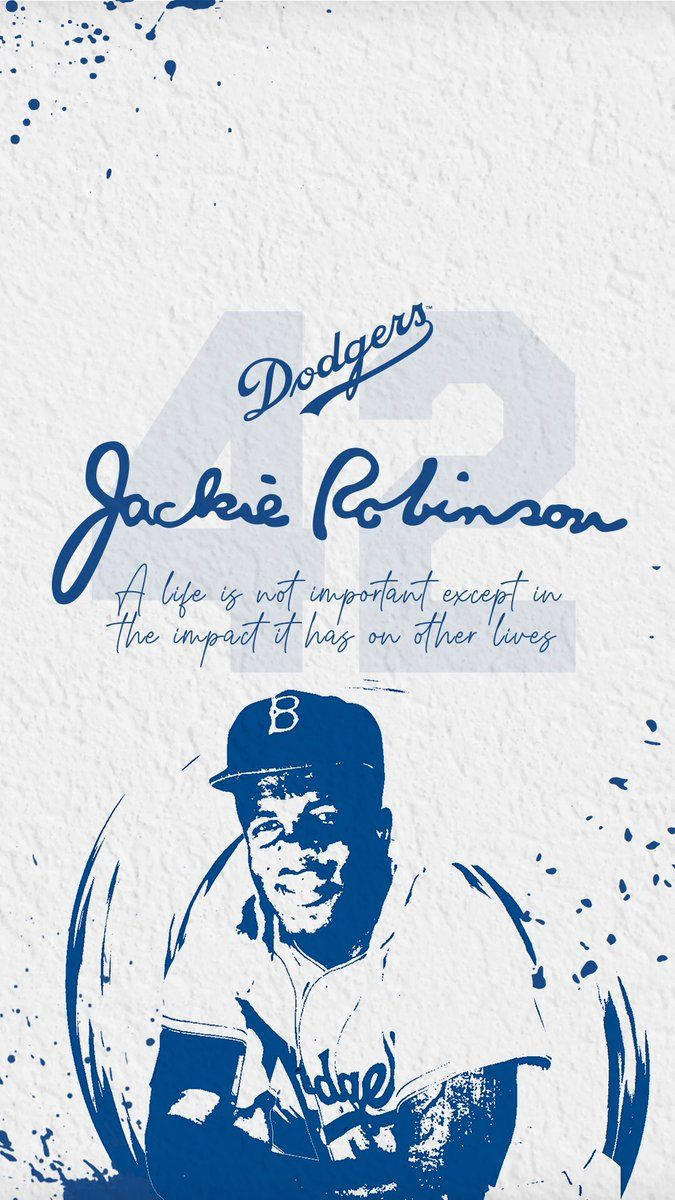 Jackie Robinson Tagline Poster Background