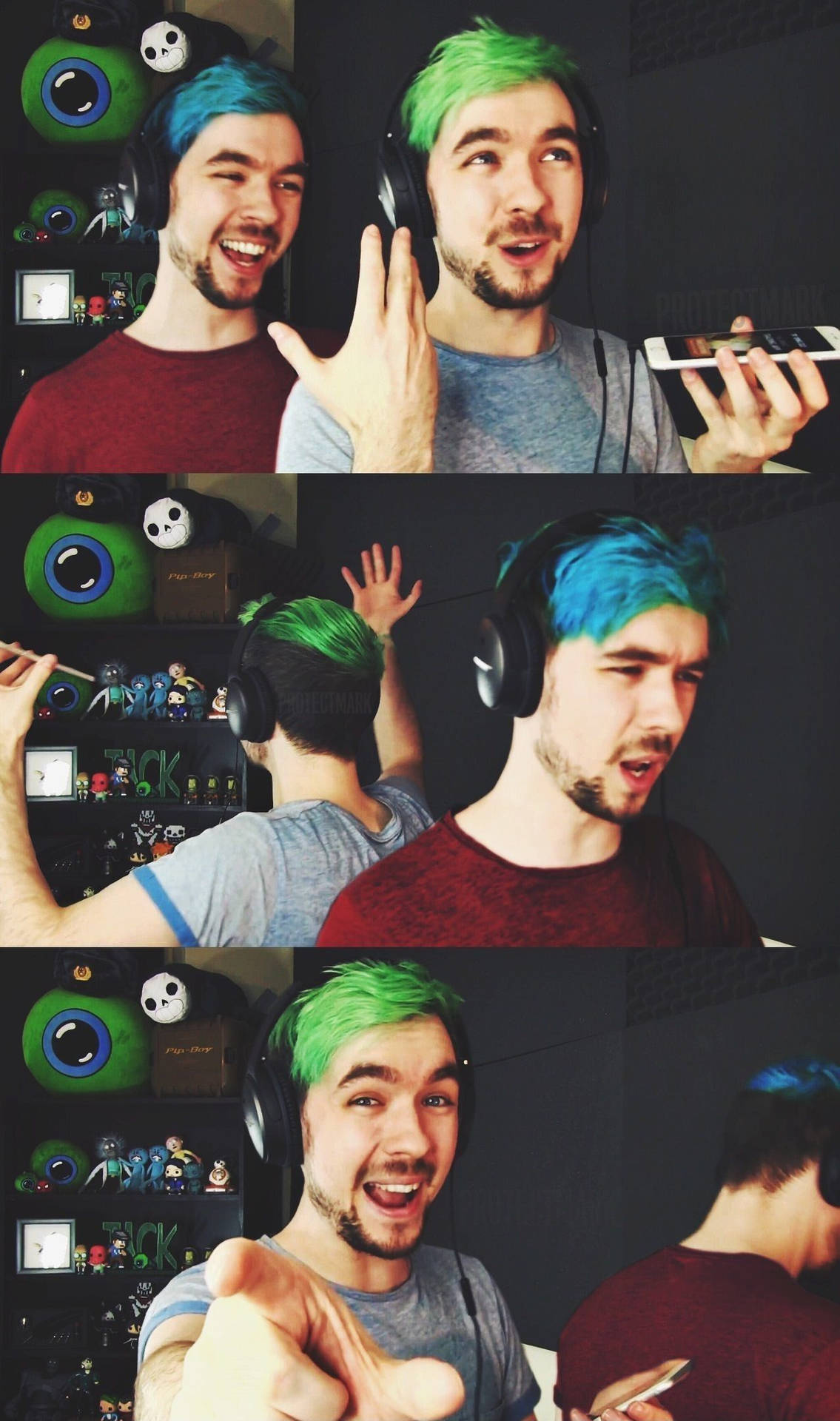 Jacksepticeye With Dyed Hair Background