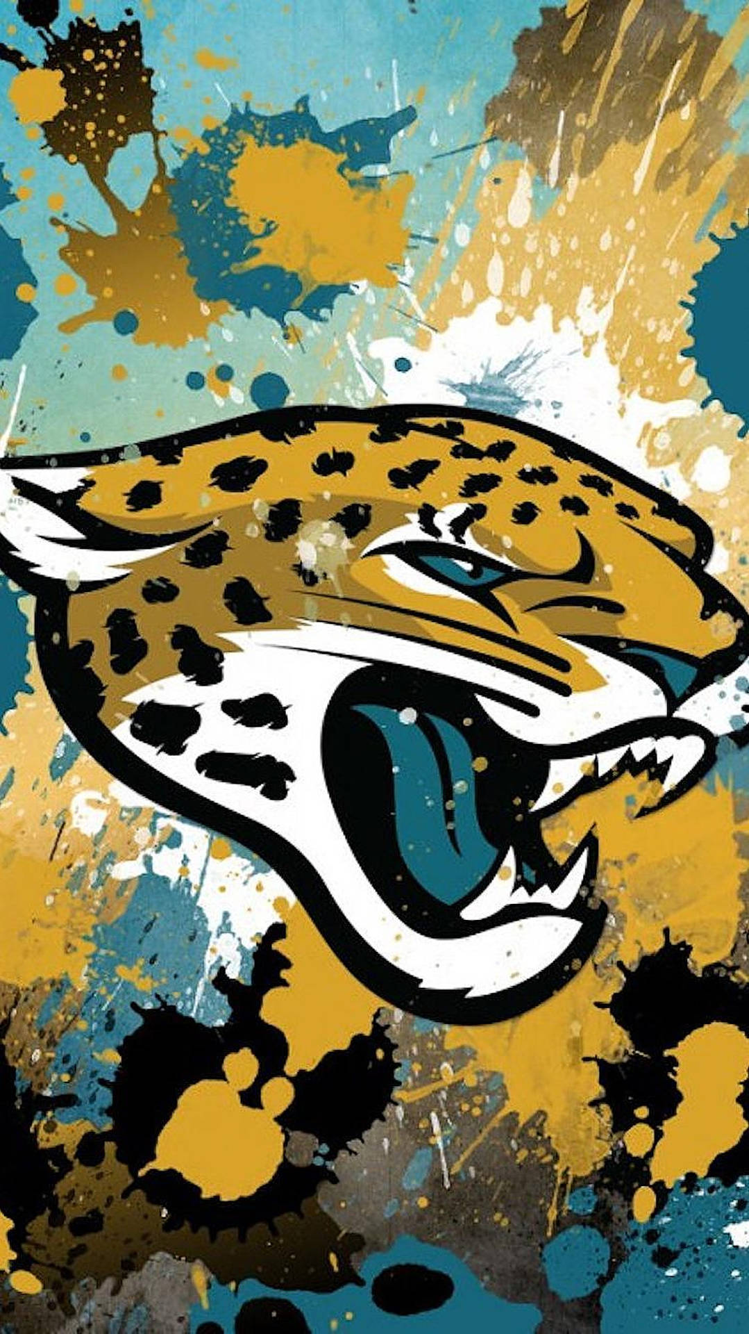 Jacksonville Jaguars Abstract Art Background