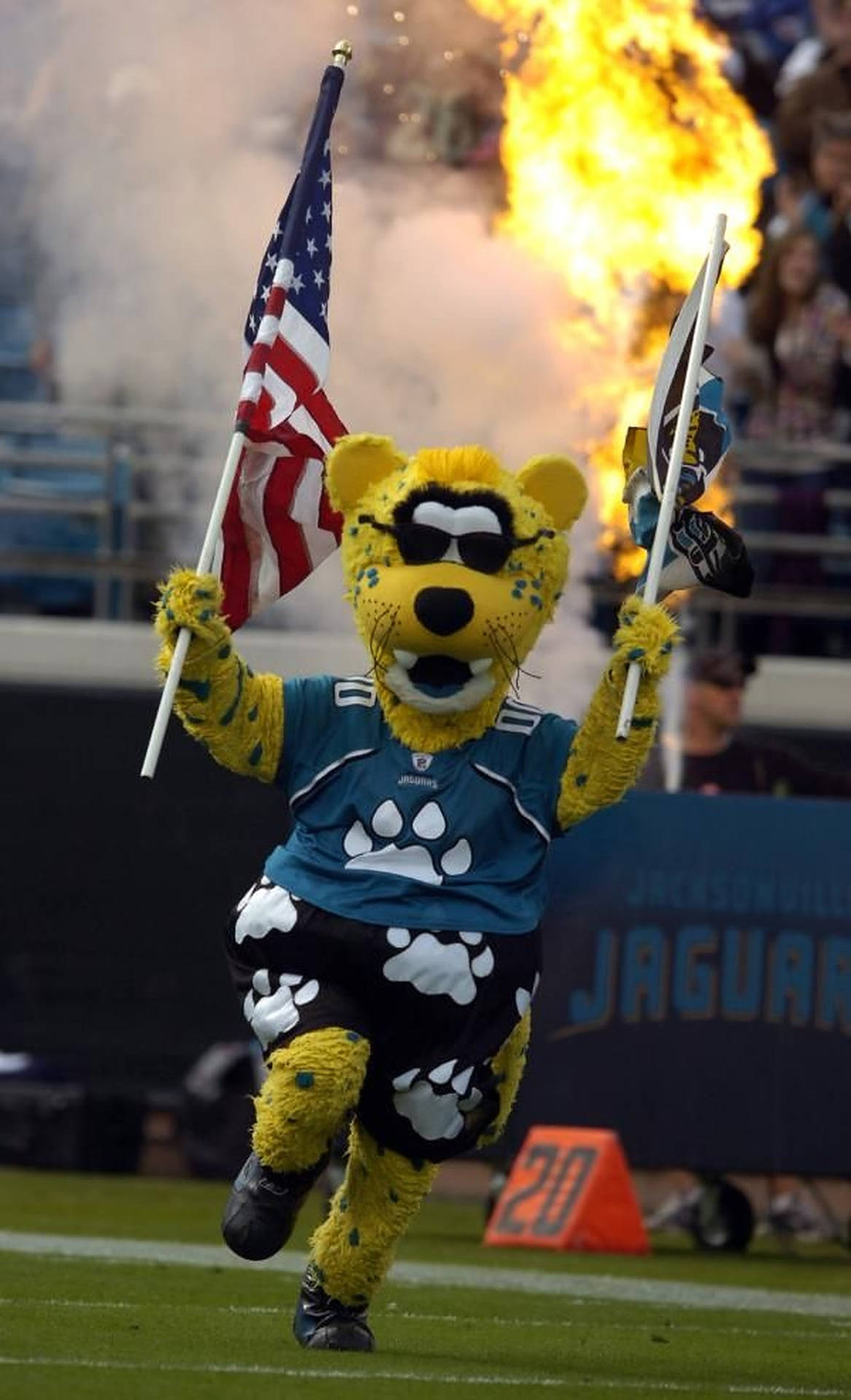 Jacksonville Jaguars Football Mascot Background