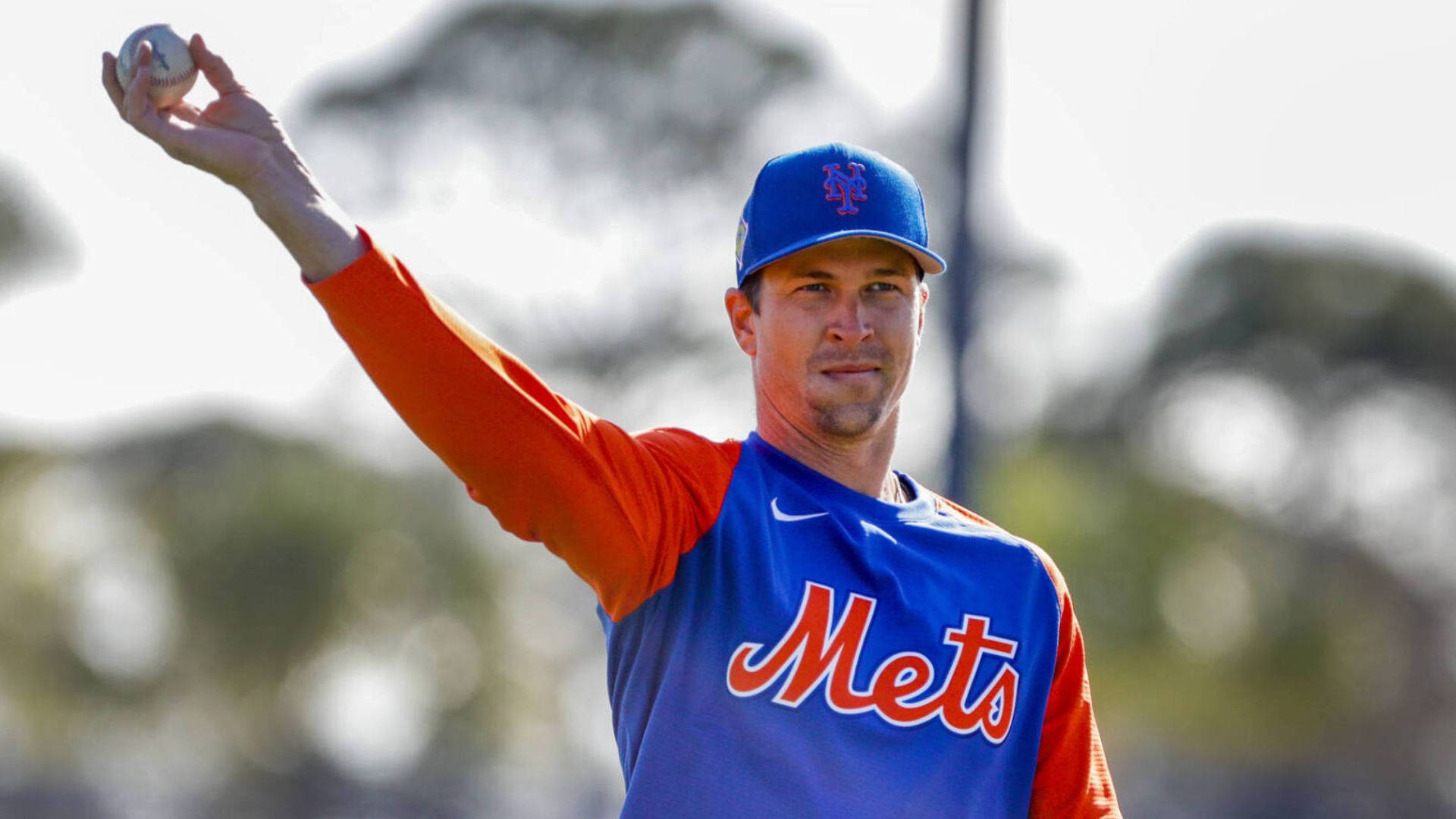 Jacob Degrom Baseball In The Air
