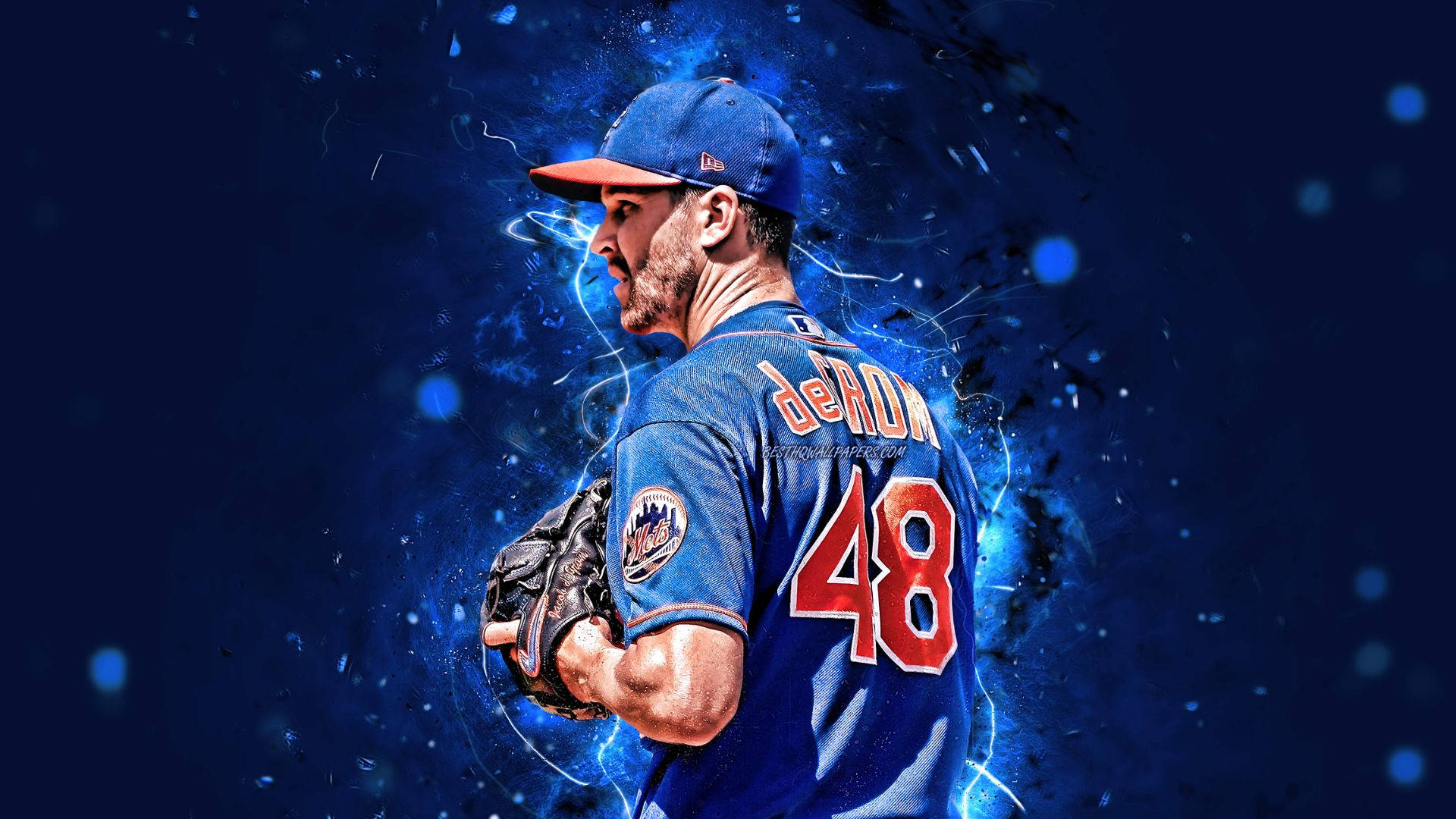 Jacob Degrom Flaring In Blue