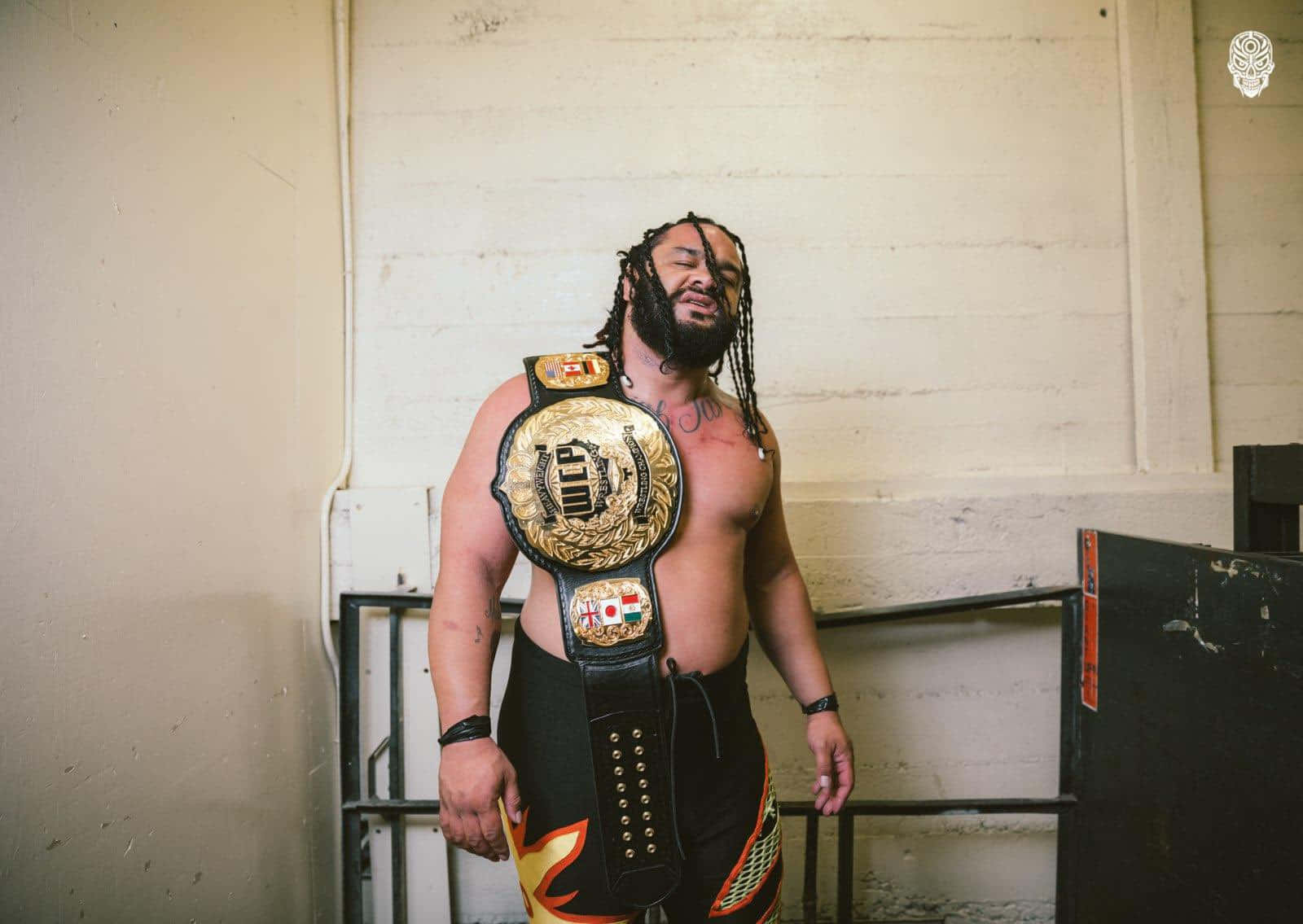 Jacob Fatu Major League Wrestling Heavyweight Championship Belt Background