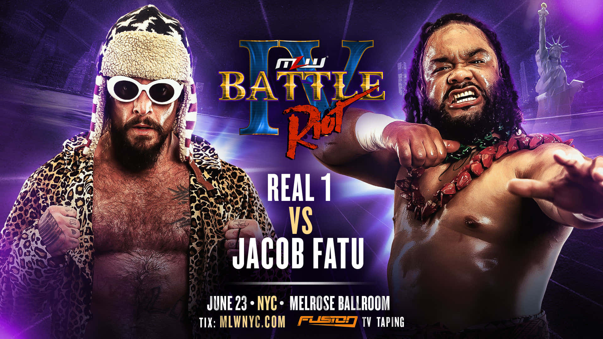 Jacob Fatu Vs. Real 1 Major League Wrestling Background