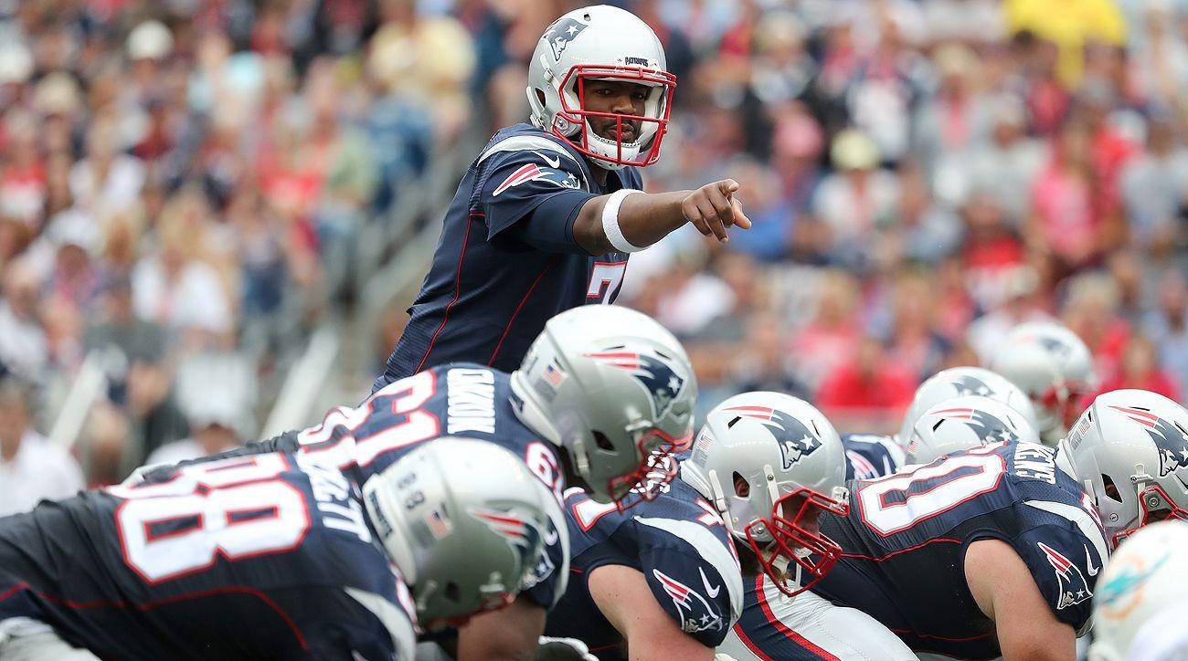 Jacoby Brissett Gives Instructions Background