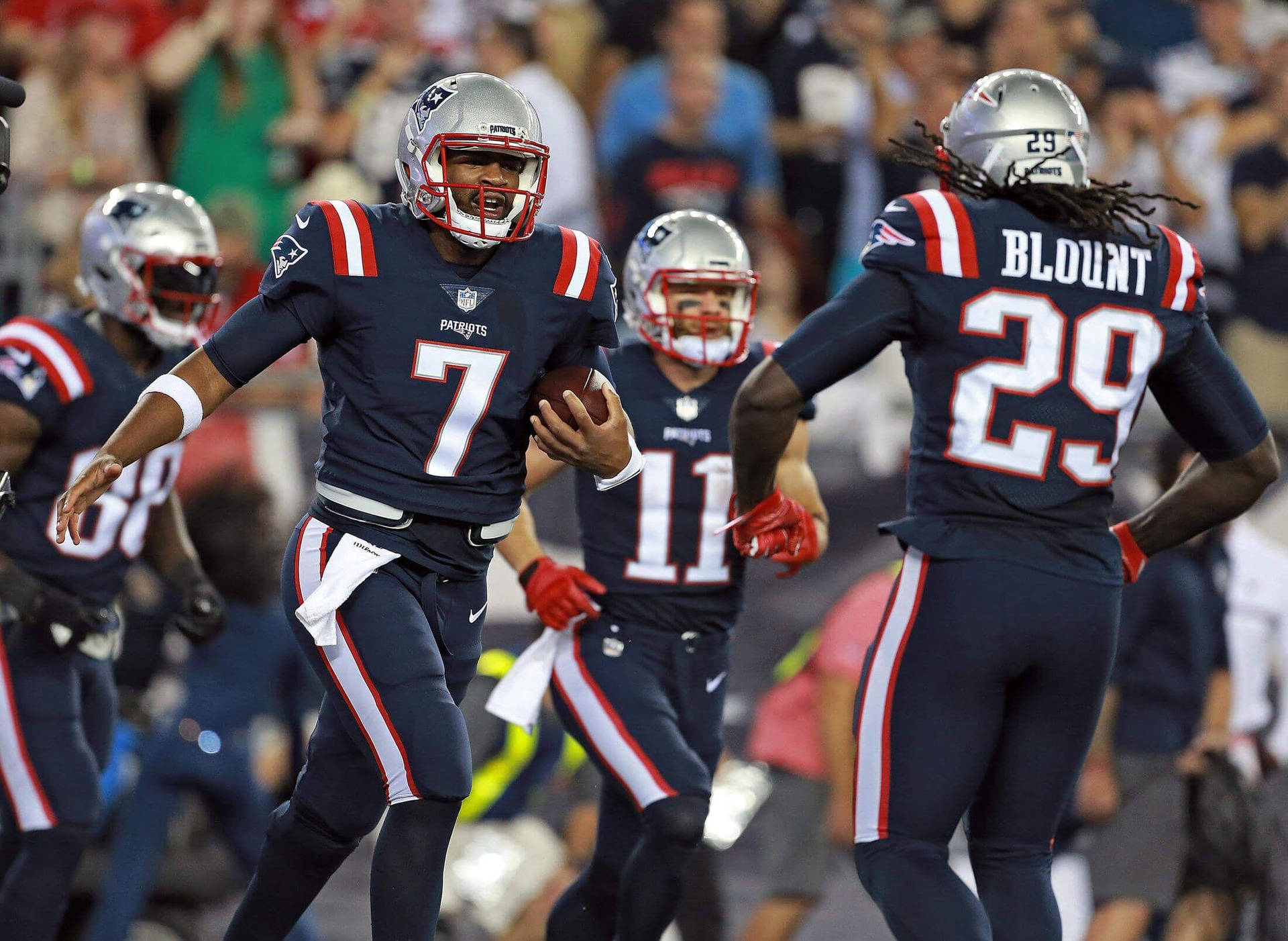 Jacoby Brissett With Team Background