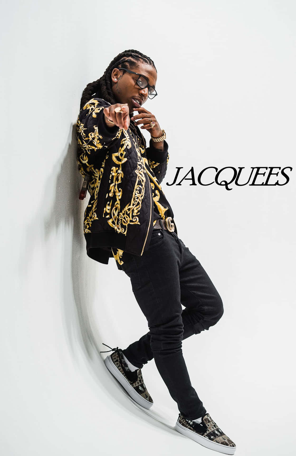 Jacquees Whole Body Photoshoot Background