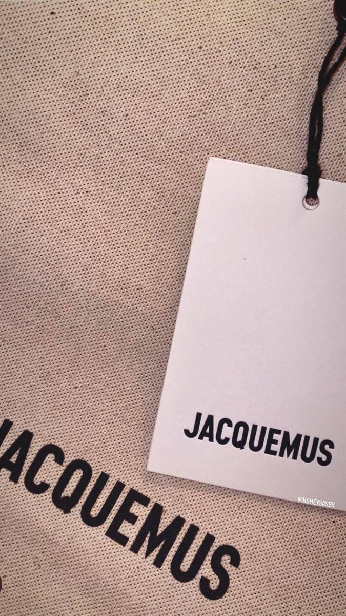 Jacquemus Aesthetic With Logo Background