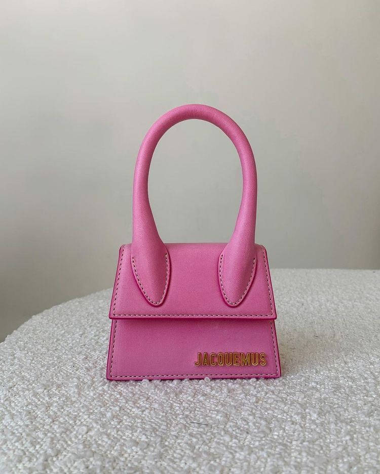 Jacquemus Pink Leather Bag Background