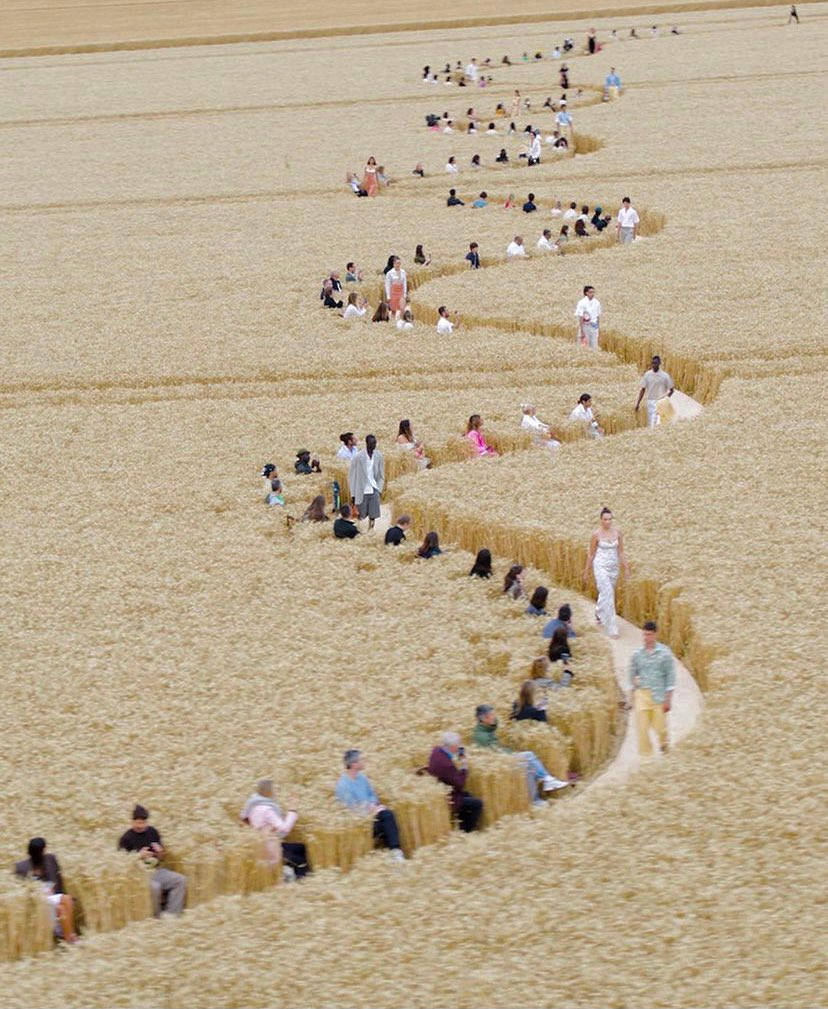 Jacquemus Wheat Field Fashion Show Background