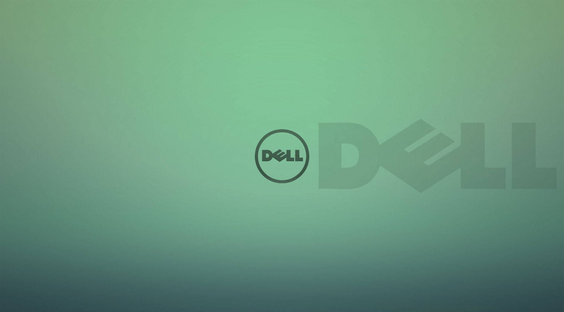 Jade Green Dell Laptop Logo Background