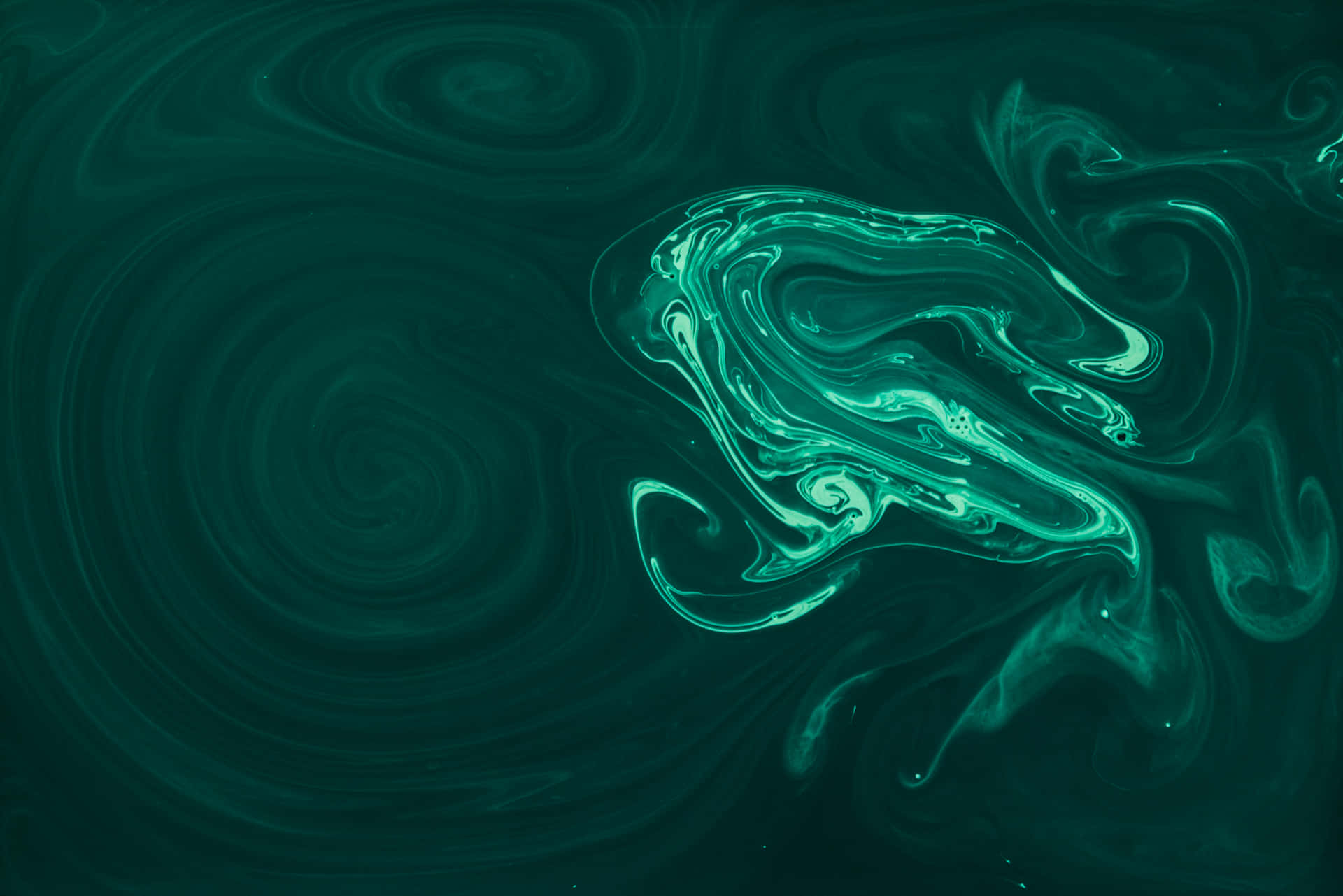 Jade Green Swirls Abstract Background