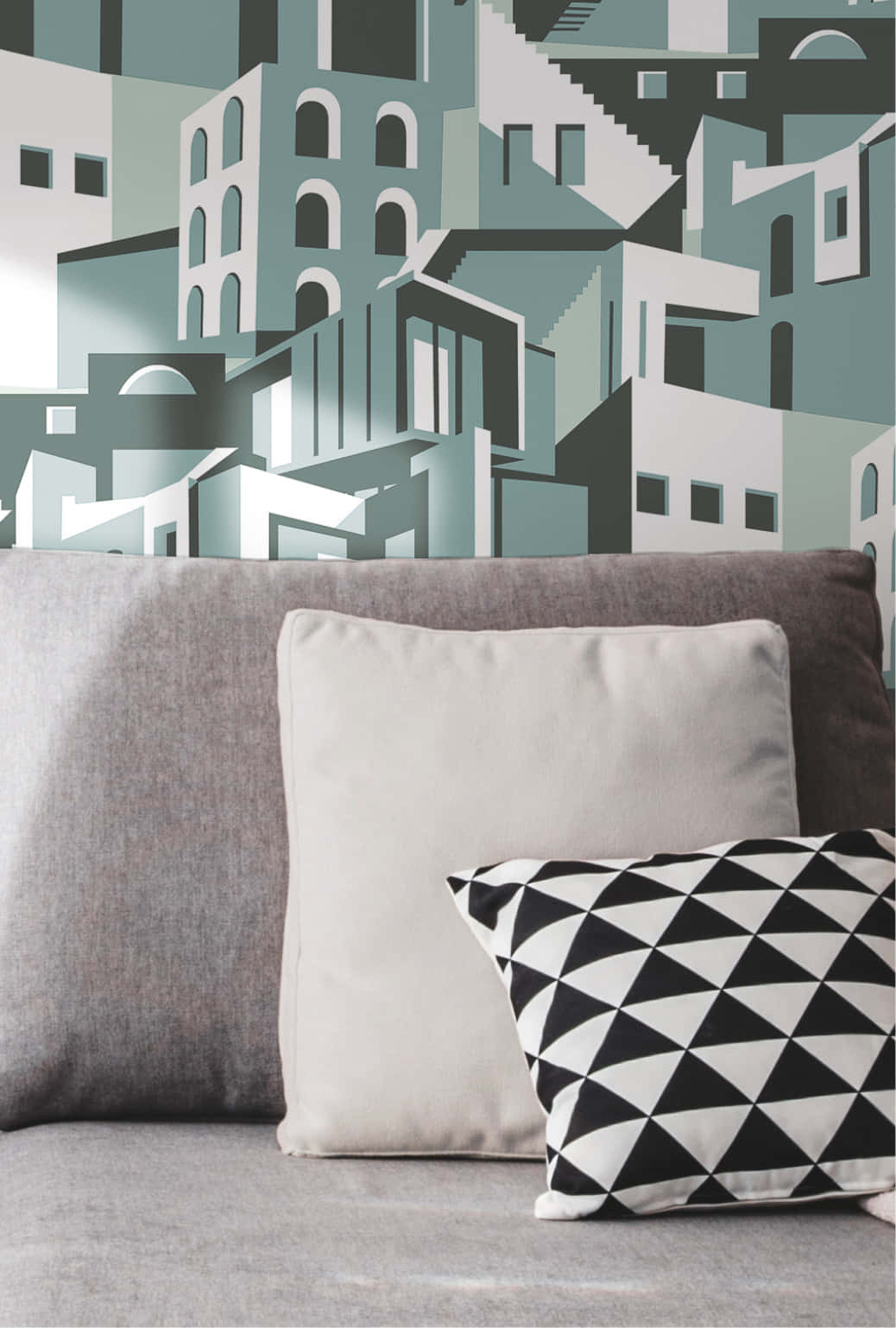 Jaded City Wallpaper On Wall Background