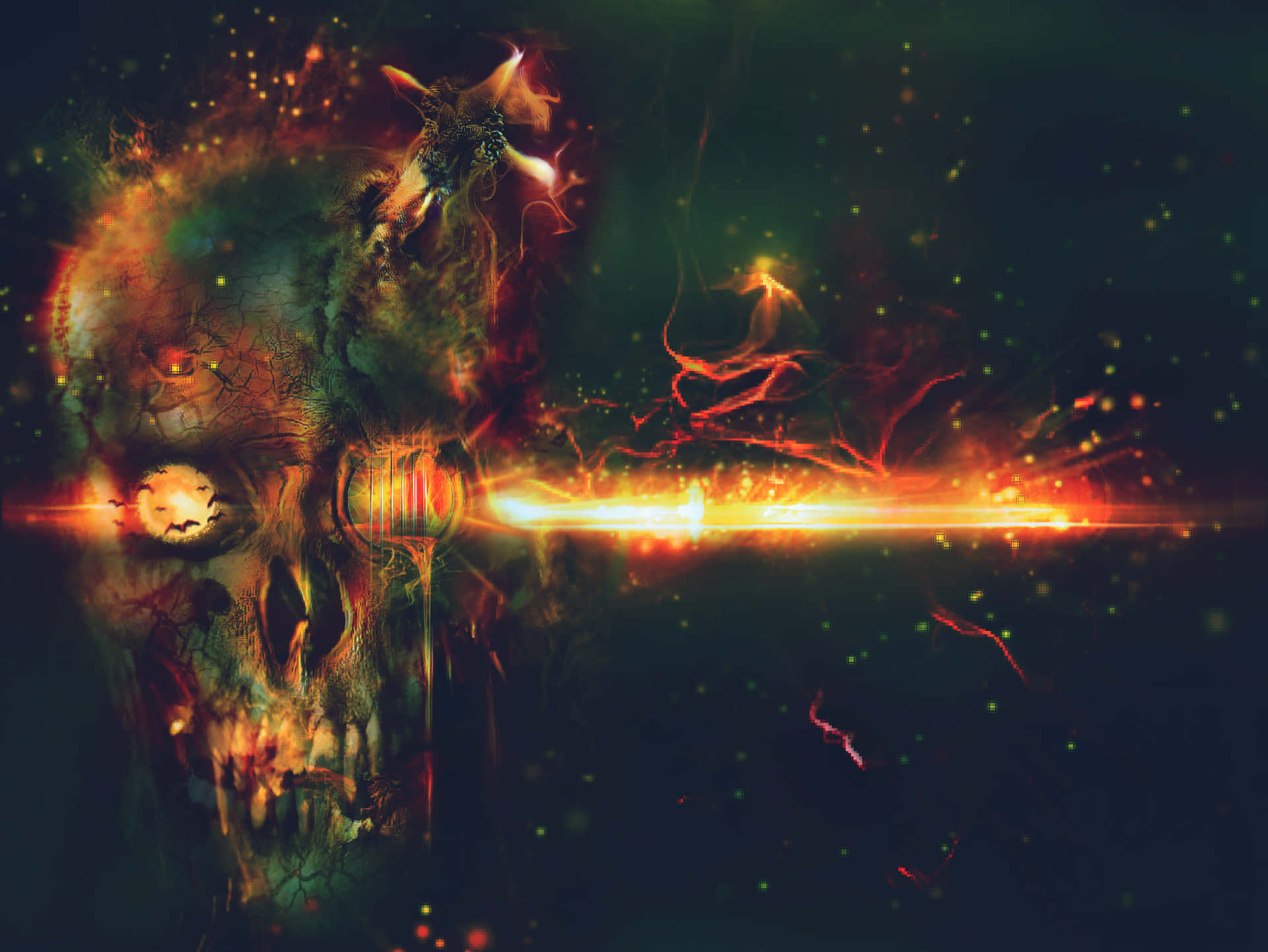 Jaded Skull Background Background