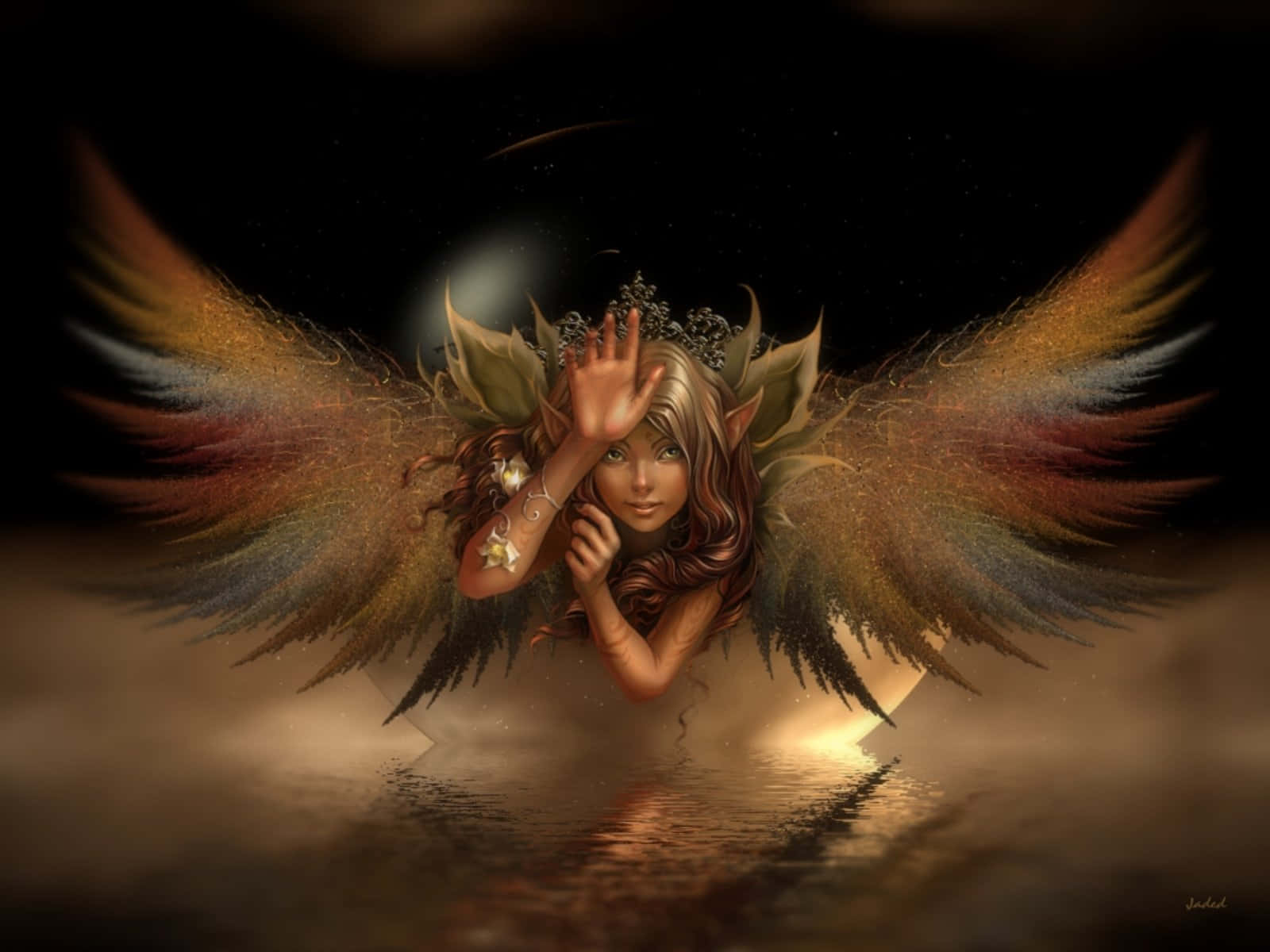 Jaded Wings Nymph Background
