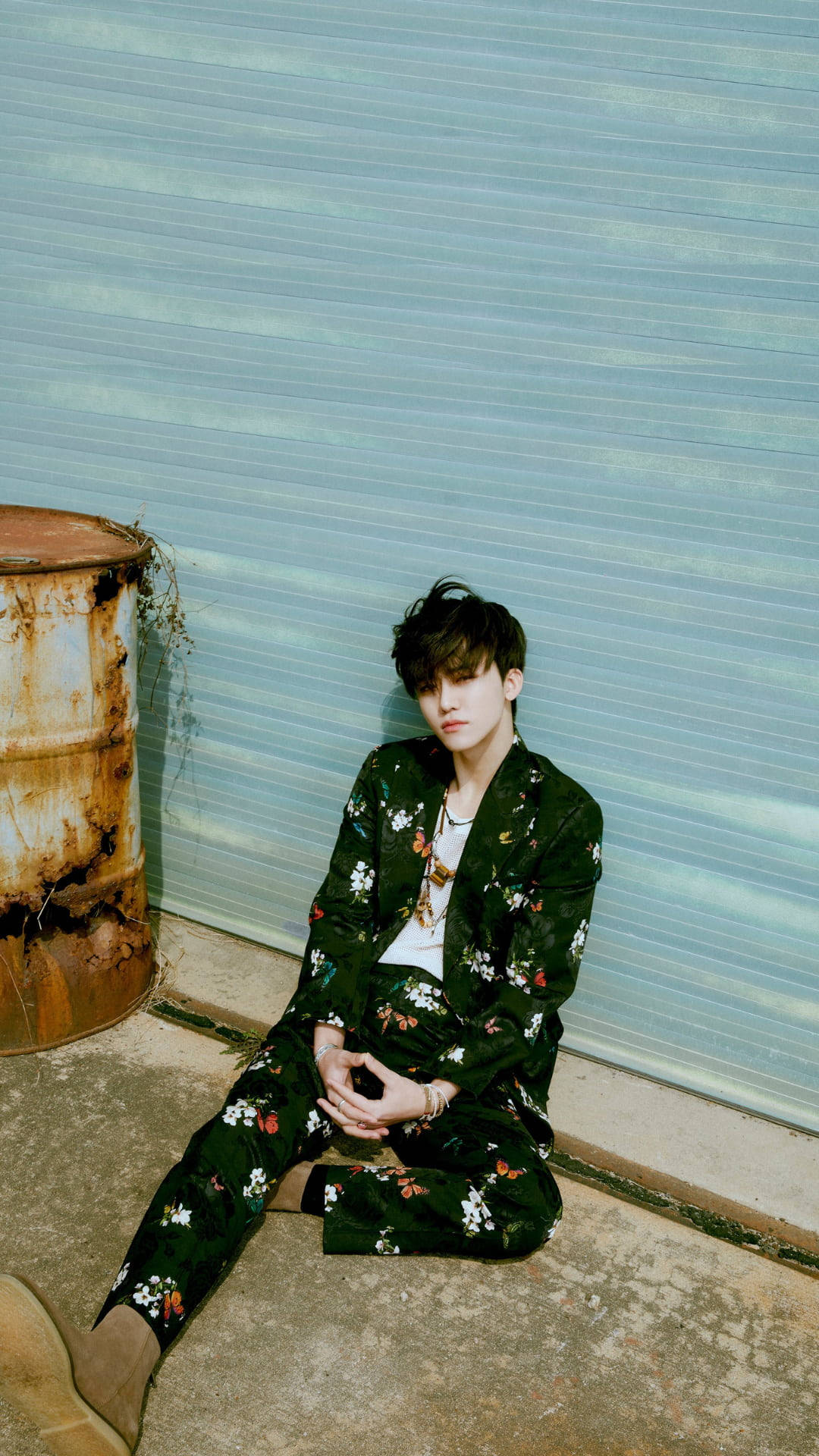 Jaemin Nct Floral Suit Background