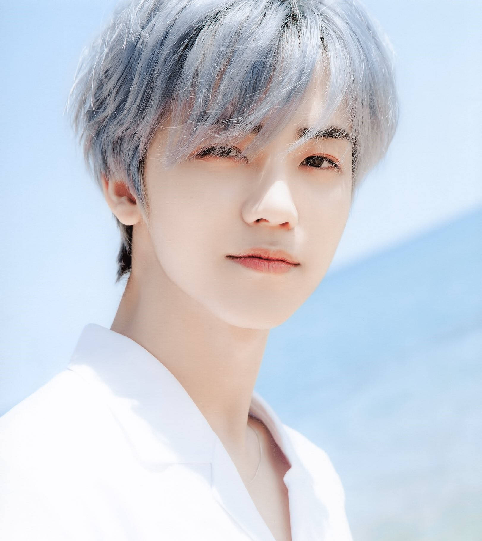Jaemin Nct Silver Hair Background