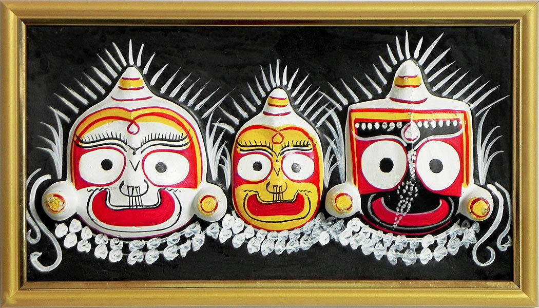 Jagannath Illustrated Masks Background