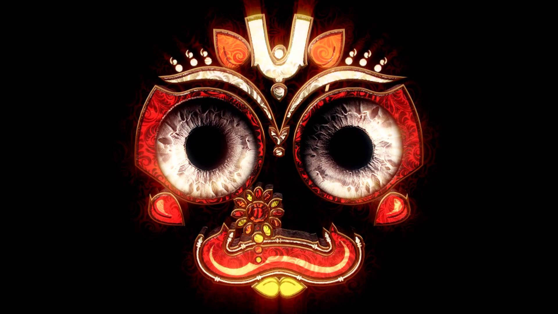 Jagannath Piercing Eyes Background